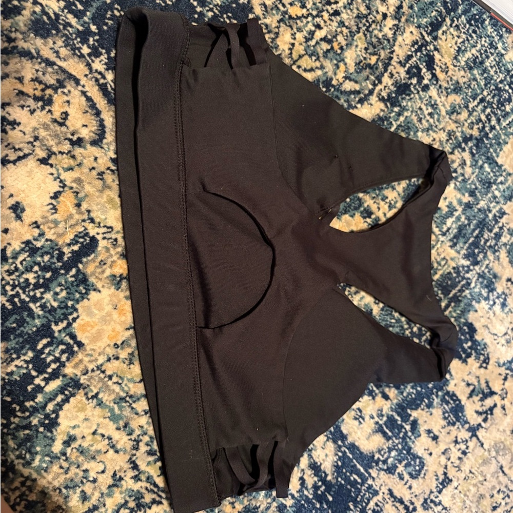 Cute Black Sports Bra - Picture 2 of 2